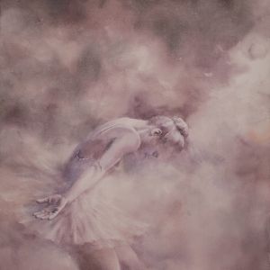 7. Memory of Ballet No.4, 2022, 纸面水彩, 75 x 55 cm