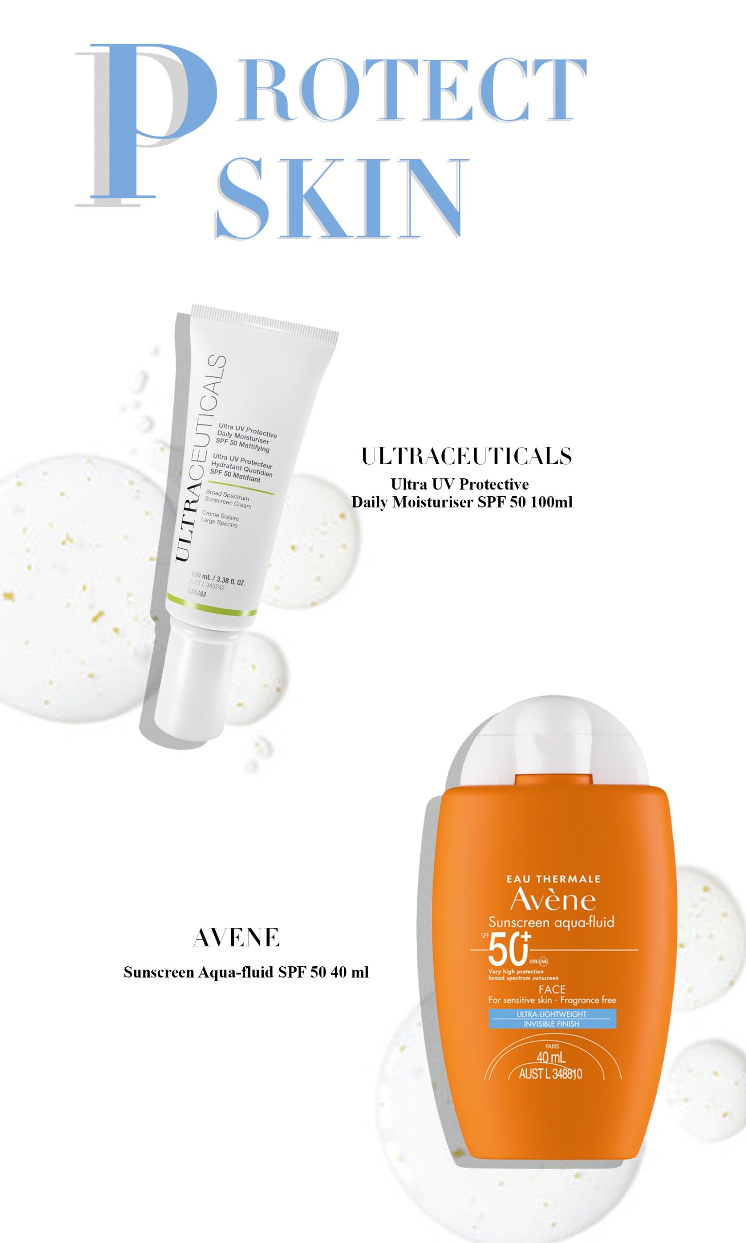 Avene Sunscreen Aqua-fluid SPF50 40ml